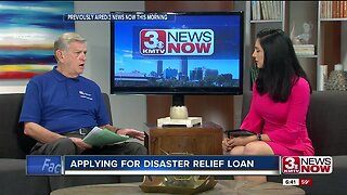 Applying for disaster relief loan