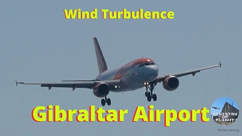 A319 Fights Strong Winds for Landing at Gibraltar