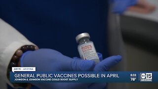 General public vaccines possible in April
