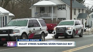 7-year-old struck by bullet while sleeping