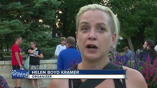 Local candlelight vigil for victims of violence in Charlottesville