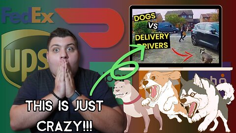 Delivery Drivers vs Dogs - Is Delivery is a Dogs Life? | Doordash UberEats Grubhub