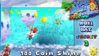 Super Mario Sunshine: Noki Bay [Secret #3] - 100 Coin Shine (commentary) Switch