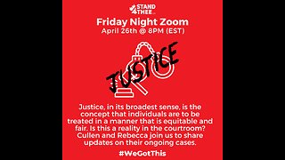 Stand4THEE Friday Night Zoom April 26th - Seeking Justice