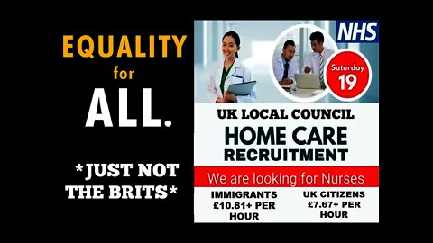 Councils Pay Immigrant Care Workers £10.10p Per Hour ... The Brits Get Minimum Wage & Up..