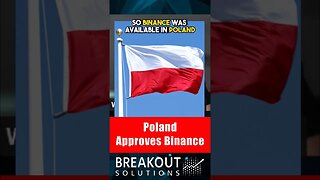 Binance gets approved in Poland #crypto #centralexchange #binance #poland #news