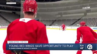 Veleno among young Red Wings with opportunity late in season