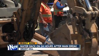 Water back on 24 hours after main break