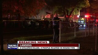 3 children killed, 4 others hurt in Lansing house fire