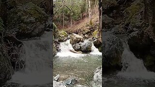 Larger waterfall in Stevens Creek - A Year Later