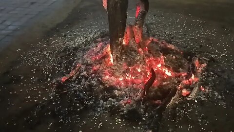 Fire meditation in India