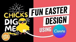 Easy Easter T-Shirt Design Using Canva | Using Doodles and The Draw Tool for Print on Demand