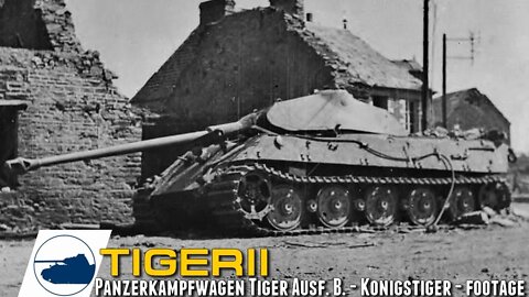 New rare Tiger II "Königstiger" WW2 Footage.