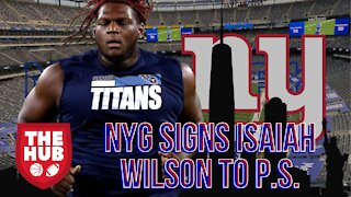 Giants Guard Ben Bredeson is Injured | NYG Signs former Titans tackle Isaiah Wilson