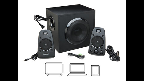 Logitech Z623 Sound Systems 2.1 THX stereo speakers (with subwoofer) black