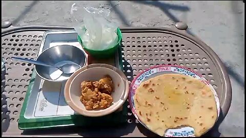 Makai# roti#salan# eating #food#halalfood#lassi#spicyfood#lunchtime