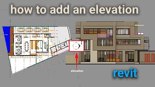how to add new elevation in Revit || simple way.