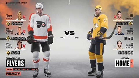 NHL 23 Flyers Vs Predators Simulation Alumni S1 G5