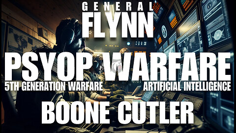 PSYOP WARFARE -5TH GENERATION WARFARE - ARTIFICIAL INTELLIGENCE - GEN. FLYNN & BOONE CUTLER - EP.255