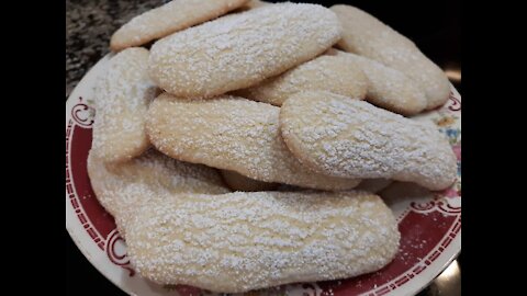 Delicious Savoiardi Cookies (Italian Lady Fingers)For My Dads Birthday