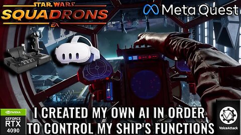 Playing Star Wars Squadrons with a HOTAS and Voice Attack | Meta Quest 3 | RTX 4090 i9 13900K