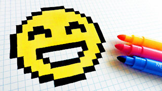how to Draw Emoji 5 - Hello Pixel Art by Garbi KW