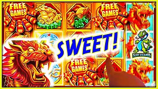 BIG WIN!!! BATTLING OUR LIZARD BUDDY! Mighty Cash Dragon Flies Slot