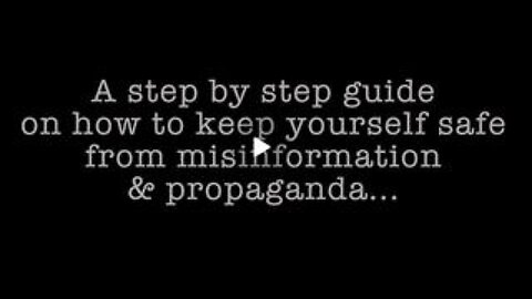 A Step By Step Guide On How To Keep Yourself Safe From Misinformation & Propaganda...