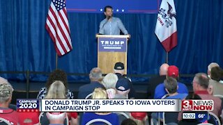 Donald Trump Junior campaigns in Iowa