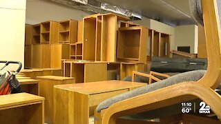 Baltimore non-profit donates hundreds of desks as the need grows due to virtual learning
