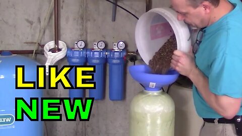 how to rebed water softener resin replacement