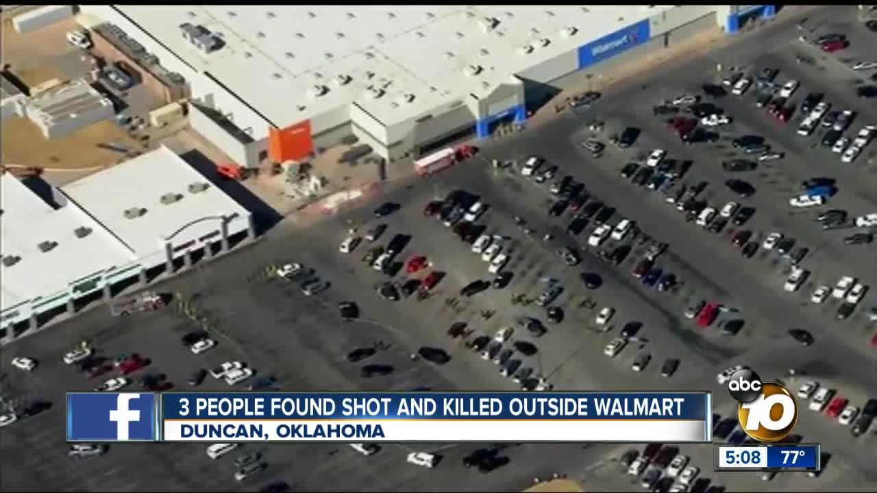 3 people found shot outside Walmart