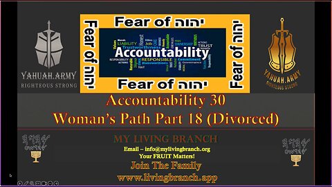 01-26-2024 Accountability Part 30 Woman's Path Part 18 Divorce Reason(s)