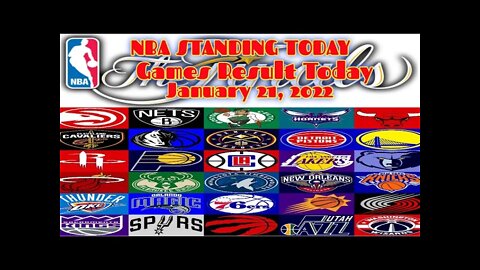 #NBA #NBA STANDINGS TODAY AS OF JANUARY 21, 2022 #NBA UPDATE TODAY #NBA GAME RESULTS TODAY