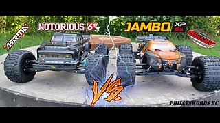 Arrma Notorious V5 6S vs Corally Jambo XP 6S Who Will Survive part 1