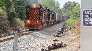 Wheeling & Lake Erie Mixed Freight Train from Lodi, Ohio August 3, 2021