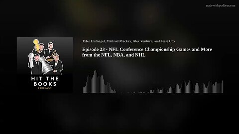 Episode 23 - NFL Conference Championship Games and More from the NFL, NBA, and NHL