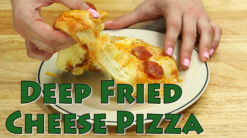 Deep fryer recipes: Deep Fried Cheese Pizza