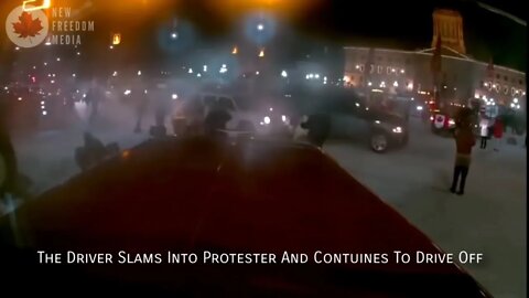 Freedom Convoy Protestor Hit and Run | 4 injured, Driver Arrested- Winnipeg - February 5th 2022