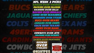 NFL Week 2 Picks! #NFL #nflpicks