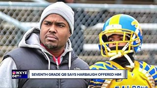 Southfield seventh-grade QB Isaiah Marshall says Jim Harbaugh offered him scholarship