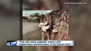 Hamburg family continues late son's legacy through hockey