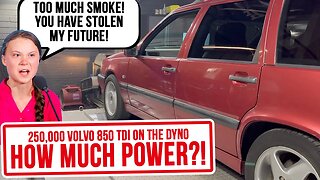 Volvo 850 TDi on the dyno... 140 bhp when new, how much in 2023?