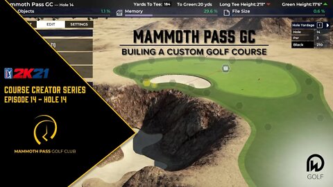 PGA Tour 2k21 Course Designer | Mammoth Pass - Hole 14 Design | DW Golf Co