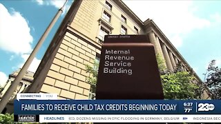 Families to receive child tax credits beginning Thursday