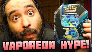 Vaporeon HYPE! Tin OPENING!