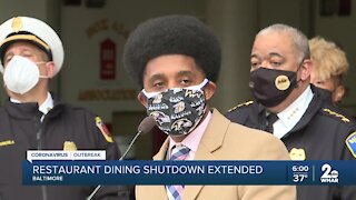 Restaurant dining shutdown extended