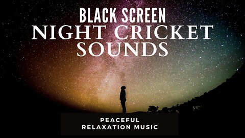 3 hours of Night Sounds - Crickets Sounds | Black Screen