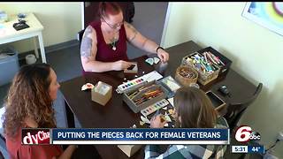 Art therapy helping female veterans deal with trauma