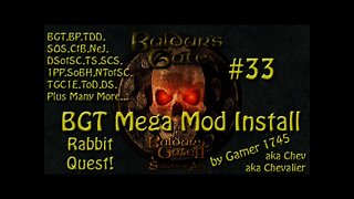 Let's Play Baldur's Gate Trilogy Mega Mod Part 33 - Rabbit Quest?